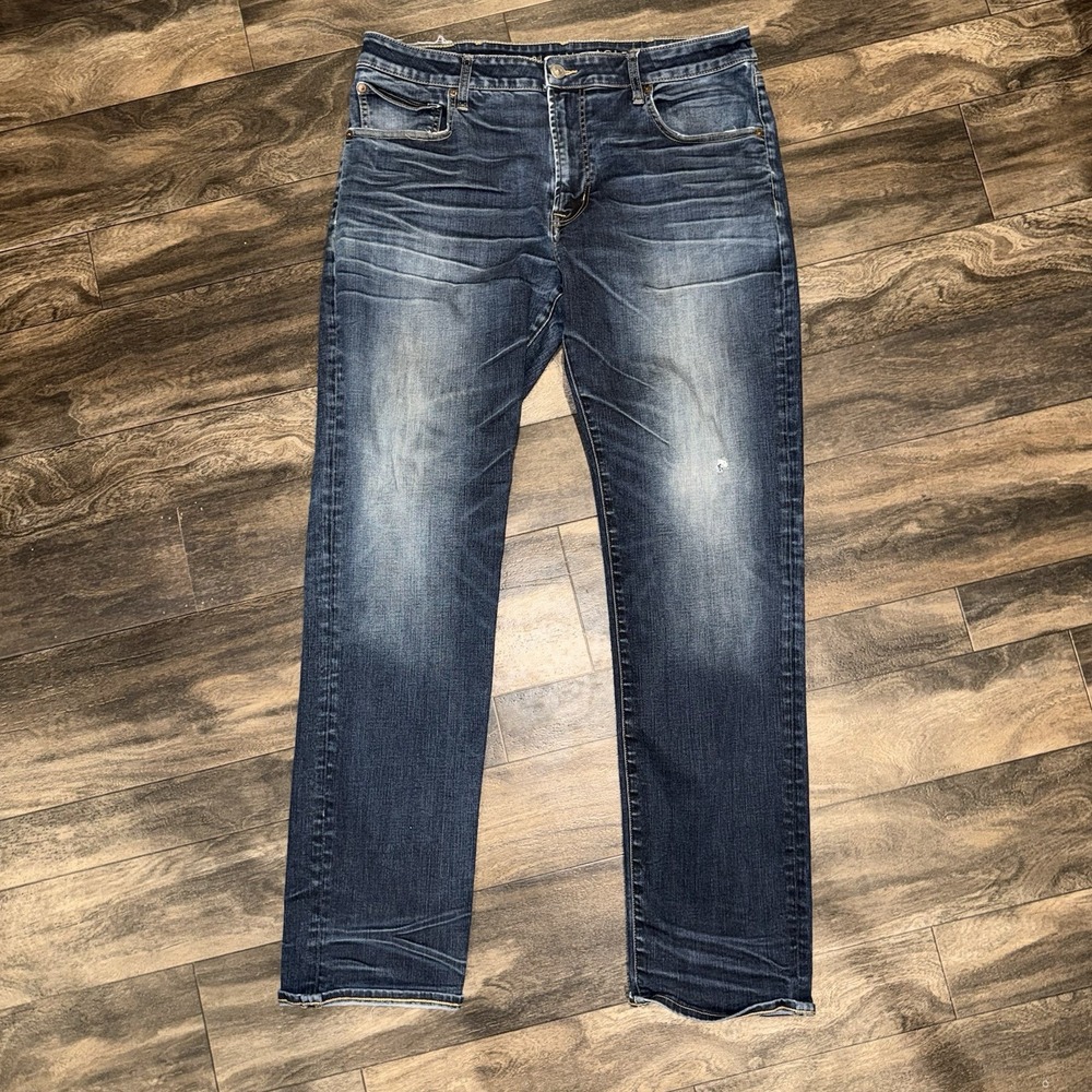 American Eagle Original Straight Jeans Mens 38x36 Dark Wash Denim Next Level AEO